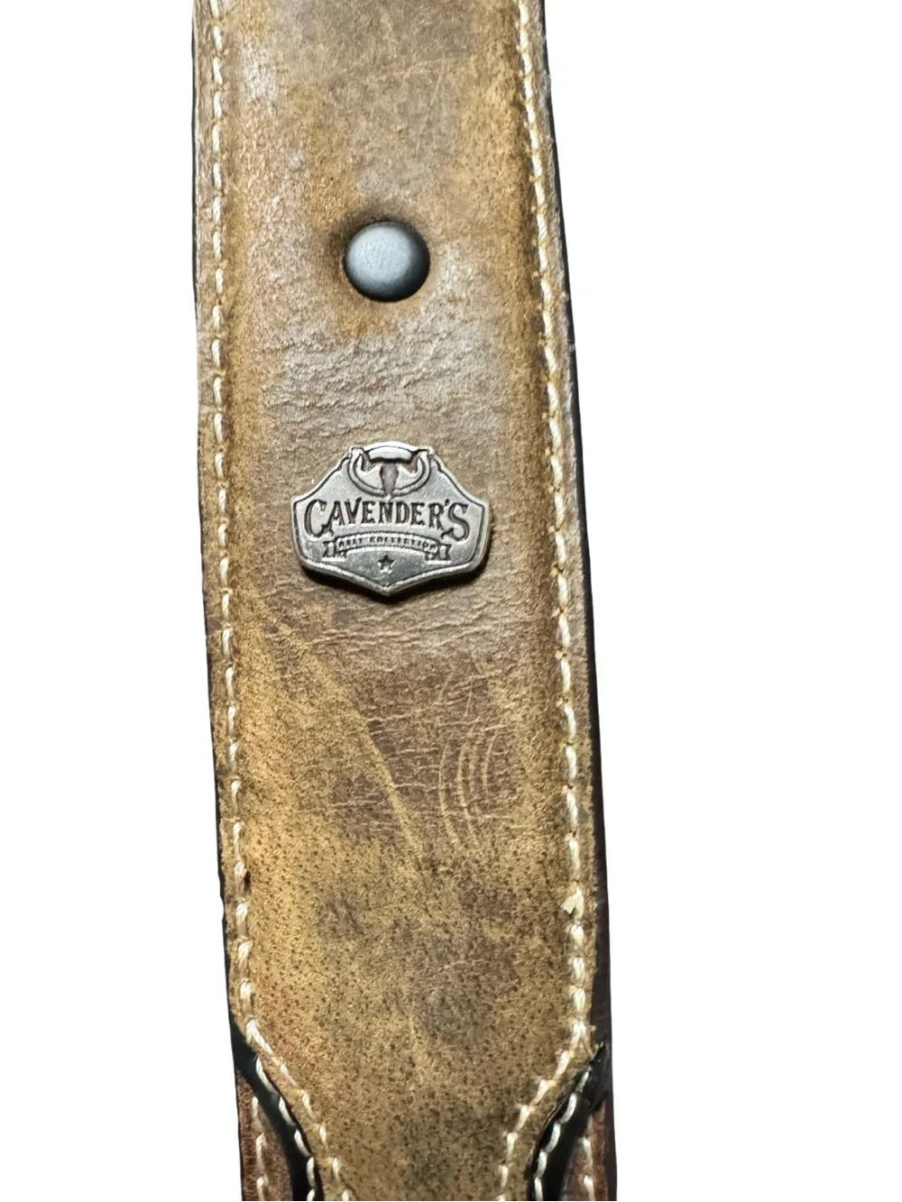 Cavendars Men’s Genuine Leather Western Cowboy Rodeo Brown Belt size 46